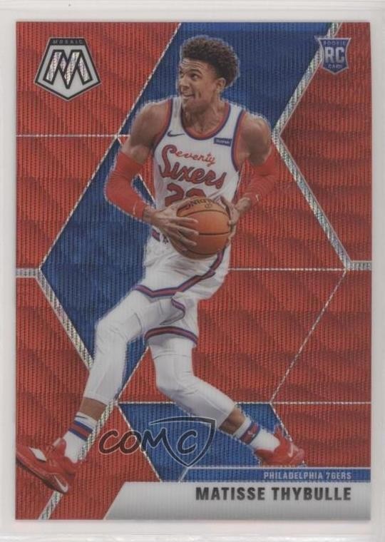 2019-20 Panini Mosaic Rookies Tmall Red Wave Prizm Matisse Thybulle #245 2l4