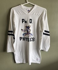 VTG 1986 Miller Jersey/shirt.felt Letters.wolf Sticker.2 Sides.medium