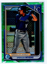 2024 Bowman - Chrome Prospects Spencer Nivens #BCP-37 Lunar Glow Refractor (RC)