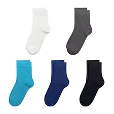 Kids Viscose Bamboo School Socks Soft flate Seam Color Anti Odor Thin