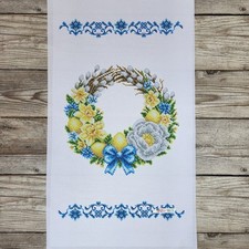 Easter Bead Embroidery Kit Needlepoint Decorative Towel br 0147