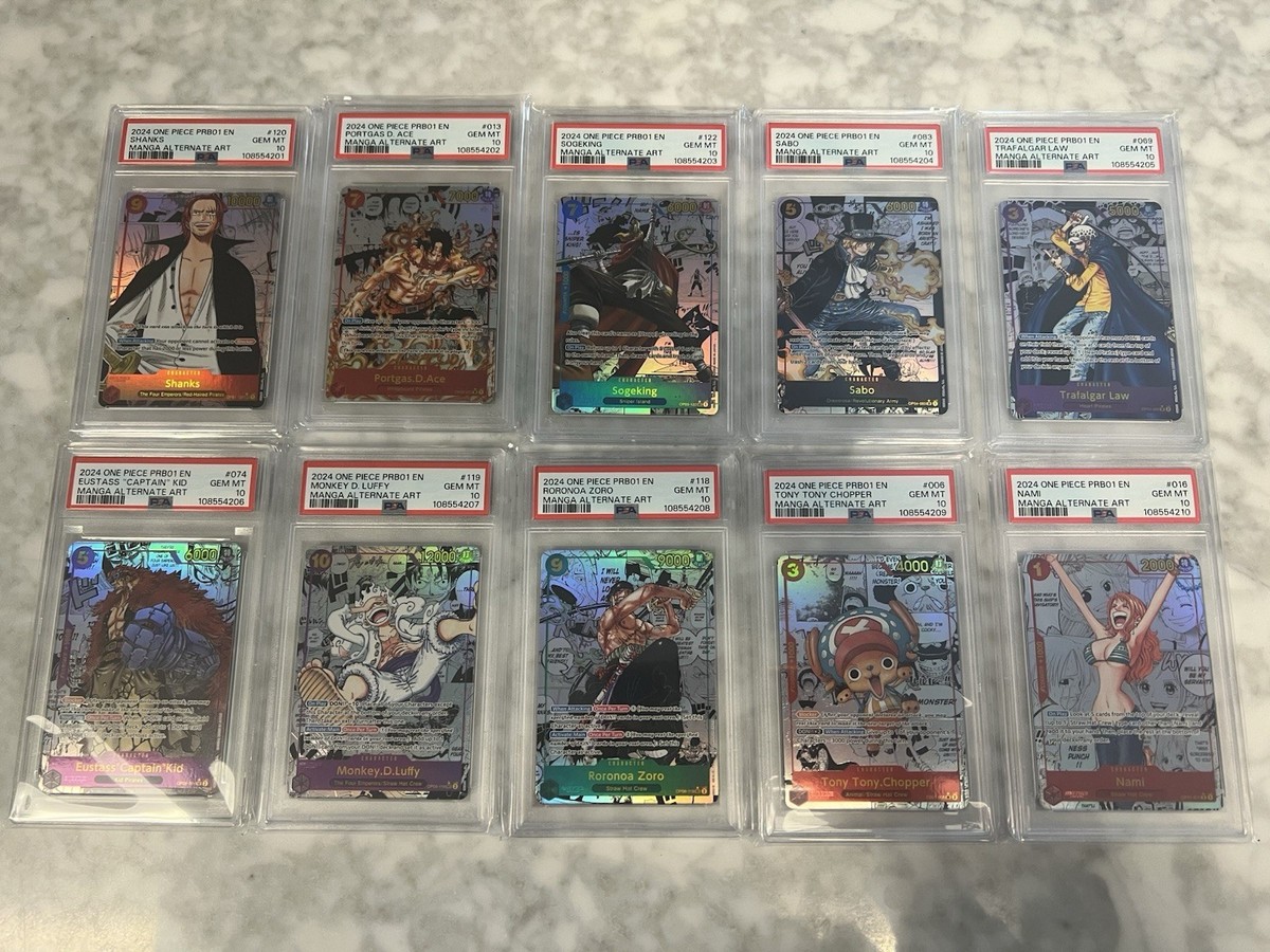 One Piece TCG-PRB-01: The Best-Manga Alternate Art- PSA 10 God