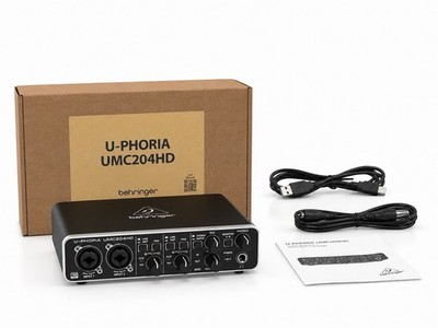 Behringer UMC204HD U-phoria USB Audio Interface (Brand New)