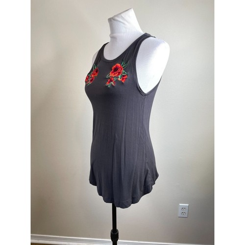 American Eagle AEO Soft & Sexy Tank Top Size XS Black with Red Roses - 第 4/7 張圖片