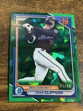 RYAN CLIFFORD 2024 Bowman #BCP-1 Chrome Green Sapphire Refractor /99