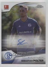 2022 Topps Chrome Bundesliga Prism Refractor 163/165 Sebastian Polter Auto 03rx