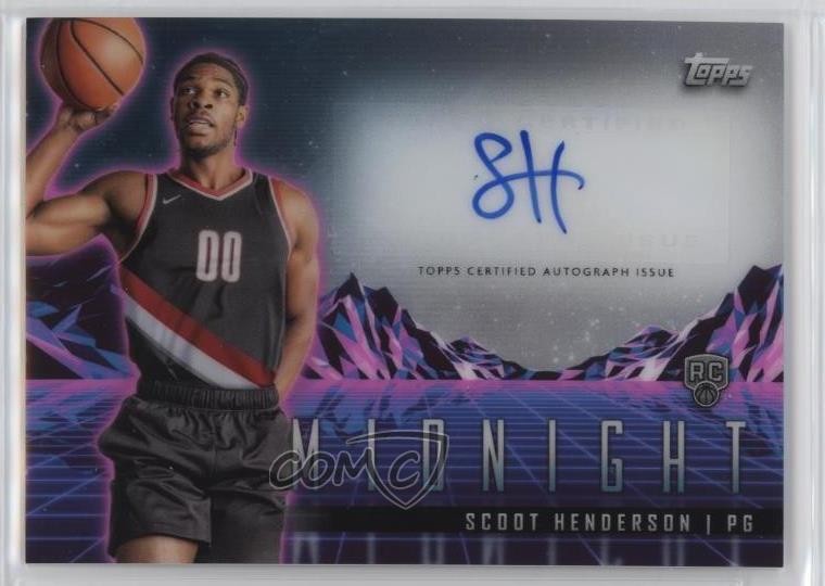 2023-24 Topps Midnight Rookie Horizon Signatures Scoot Henderson Auto RC 4f5