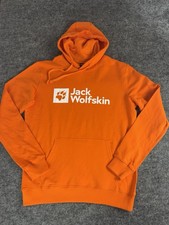 Jack Wolfskin Hoodie Mens 2XL XXL Orange Swea...