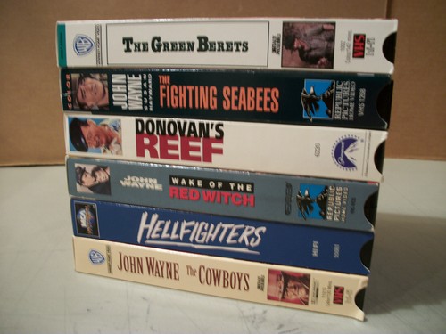 John Wayne VHS Movies Set of 6 Used - Picture 3 of 3