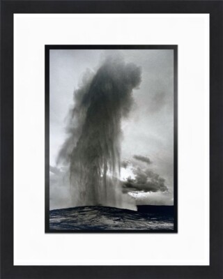 Old Faithful/アンセル アダムス/ポスター Ansel Adams Old Faithful Geyser Yellowstone Park WY Custom