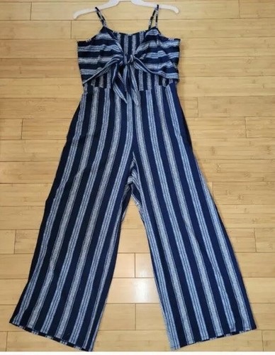 Ladies, No Boundaries, Halter Top, Front Tie, Open Back, Blue, Jumper Size  XL | eBay