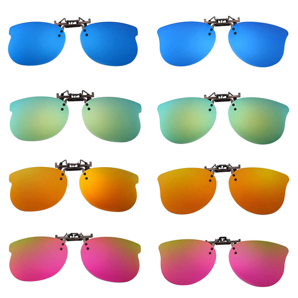 Children Cat Eye Sunglasses Myopia Vision Glasses Clip-On Polarizing UV400 New-image