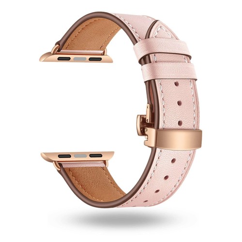 Skórzany pasek Apple Watch 38–49mm brązowy – styl paska Wenecja prawdziwa skóra i stal nierdzewna - Zdjęcie 39 z 51