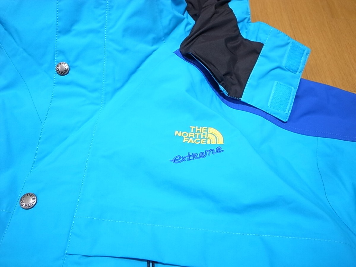 THE NORTH FACE 90 EXTREME RAIN JACKET DRYVENT BLUE size XL THE NORTH FACE 90 EXTREME RAIN JACKET DRYVENT BLUE size XL