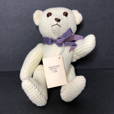Original Keepsake Teddy Bears by CHL Handmade Vintage Yellow Baby Morgan Blanket
