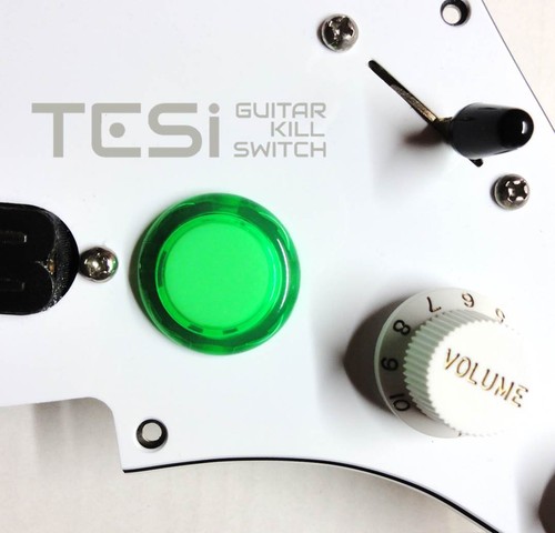 Tesi DITO Snap-in 24MM Chitarra Arcade Pulsante Kill Switch Verde Traslucido - Foto 1 di 4