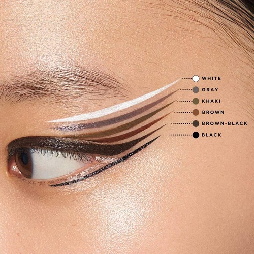 FLOWFUSHI UZU Eye Opening Liner Brown Liquid Eyeliner 0.55ml hypoallergenic New - 第 3/6 張圖片