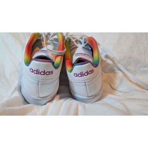 Women’s Shoes Adidas Grand Court Rainbow Pride H01054 Size 8.5 - Picture 7 of 7