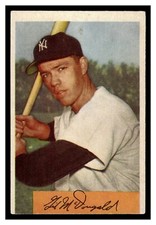 1954 BOWMAN GIL MCDOUGALD #97 NEW YORK YANKEES MID GRADE LOOKS NICE