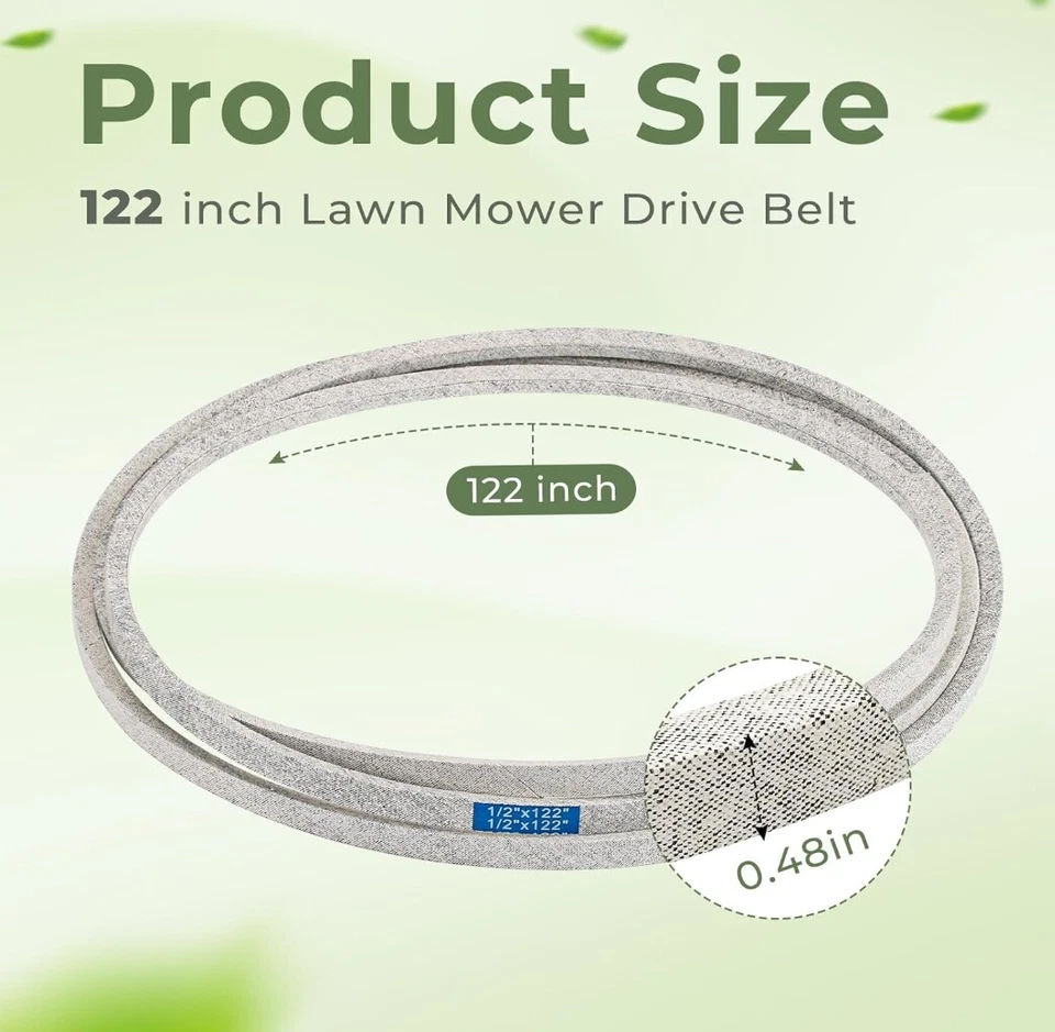 New Swisher 5058 Replacement 122 in. Deck Belt for Select 60 in. Mowers - Image 2 of 4