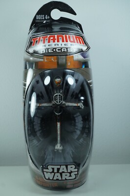 Hasbro Titanium Serie Star Wars Micro Maschinen Druckguss B-Wing Fighter orange!