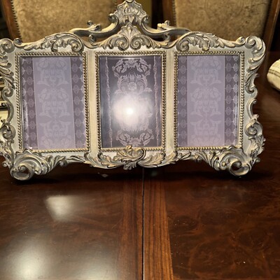 SHEFFIELD HOME GOLD ORNATE TRIO EASEL FRAME 3.5 X 5