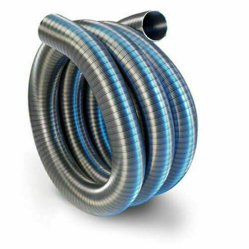 Tubo flexible acero inoxidable chimenea tubo flexible tubo de escape Ø 60 mm x 2 metros - Imagen 1 de 1