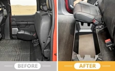 Rear Underseat Storage Fits For Ford 2015-2025 F150 Crew SuperCrew Cab 4-Door