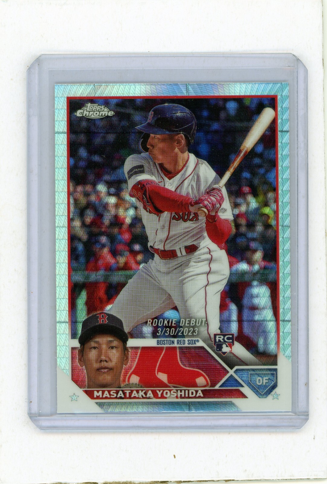 2023 Topps Chrome Update Masataka Yoshida Prism Refractor Rookie RC #USC174
