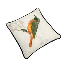 12"x12" Bird On Brand Throw Pillow, Decorative Cushion Case for Couch Bed Sofa