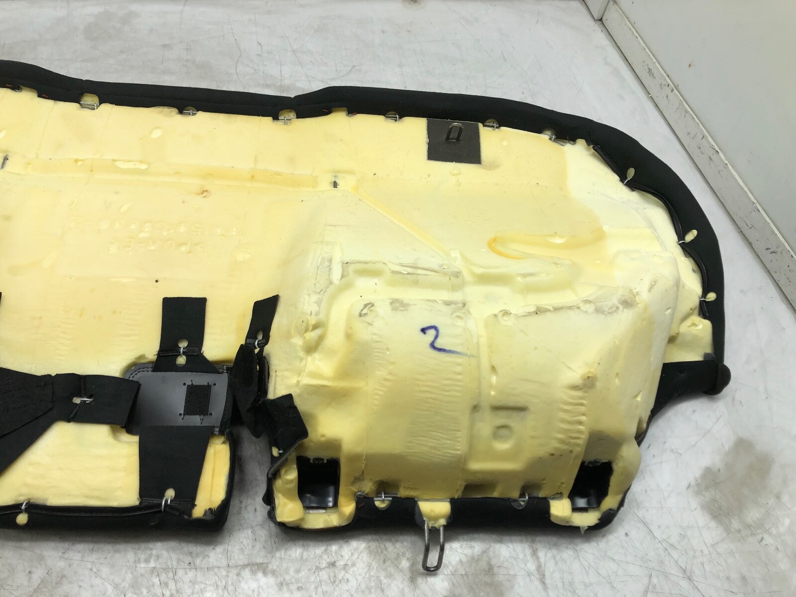 2019-2021 GENESIS G70 ELITE REAR LOWER BENCH SEAT LEATHER CUSHION OEM.