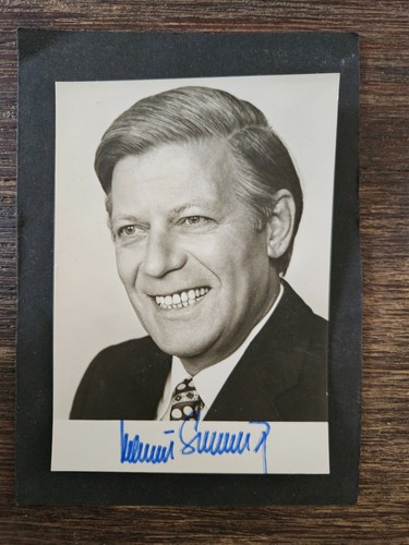 Autogramm Helmut Schmidt (Bundeskanzler)