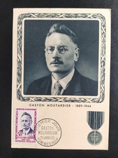 Carte Maximum 1er Jour 1959 Timbre Gaston Moutardier N° 1202 Oblitéré Comines