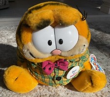 Vintage Garfield Born To Party Plush 1981 With Tags Stuffed Animal EUC