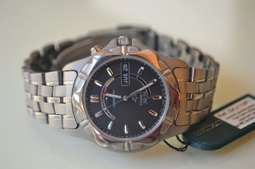Seiko skj119p1 kinetic vintage titanio automatico 5m43-0c60  mejorofertarelojes | eBay