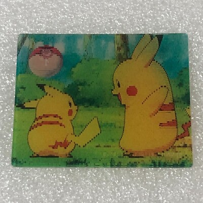 Pokemon Vintage Japanese Meiji 3D Lenticular Plastic Card - No.4