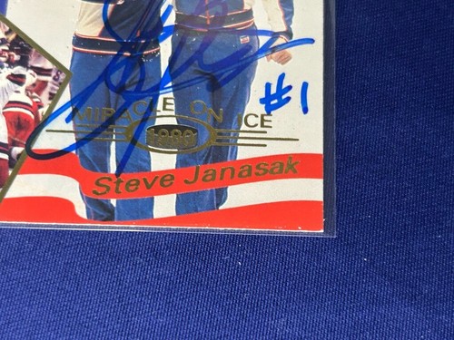 #15 Steve Janaszak signiert 1995 Signature Rookies Miracle on Ice 1980 Goldmedaille - Bild 5 von 11