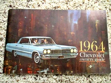 1964 Chevrolet Impala SS GM Factory Original Owners Manual Second Edition