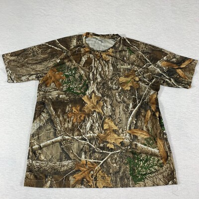 Magellan Outdoors Short Sleeve T Shirt Men Size XL Real Tree Camo