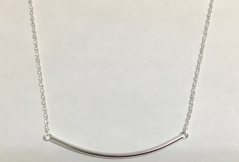 Plain bar hotsell necklace
