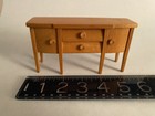 Rare BODO HENNIG WOOD DOLL HOUSE Dining Room 7pc Set c.1950's- 60's Germany — photo 6