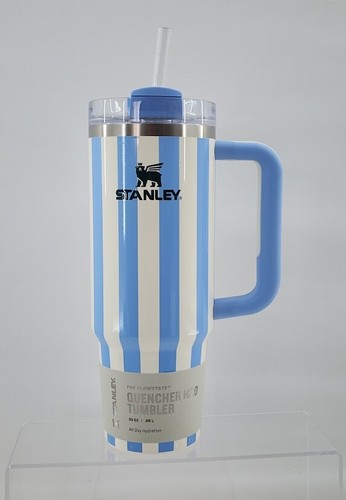 Stanley 30 oz Oasis Cornflower Cabana Gloss Quencher H2.0 FlowState Tumbler