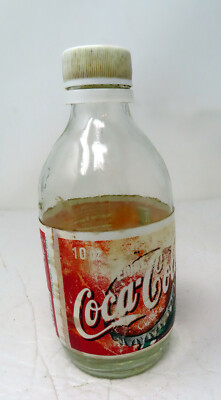 Vintage 1999 Coca-Cola Small 10 oz Bottle with Cap Label 3152
