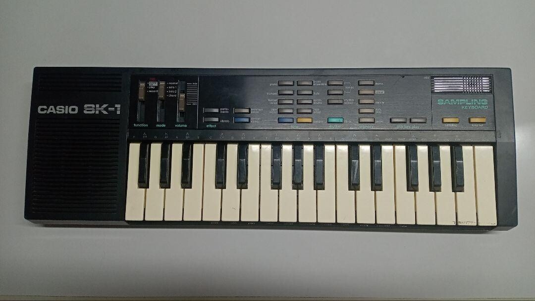 CASIO SK-1 キーボード サンプリングキーボード アダプター CASIO サンプリングキーボード SK-1 - メルカリ
