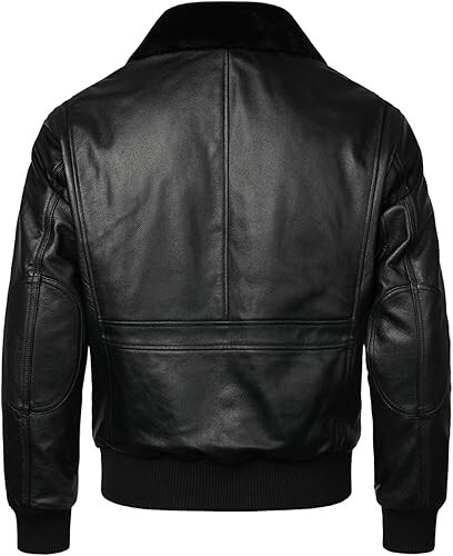 Men's Motorcycle Leather jacket Genuine Buffalo Skin Brando Style Black Biker - Picture 3 of 5