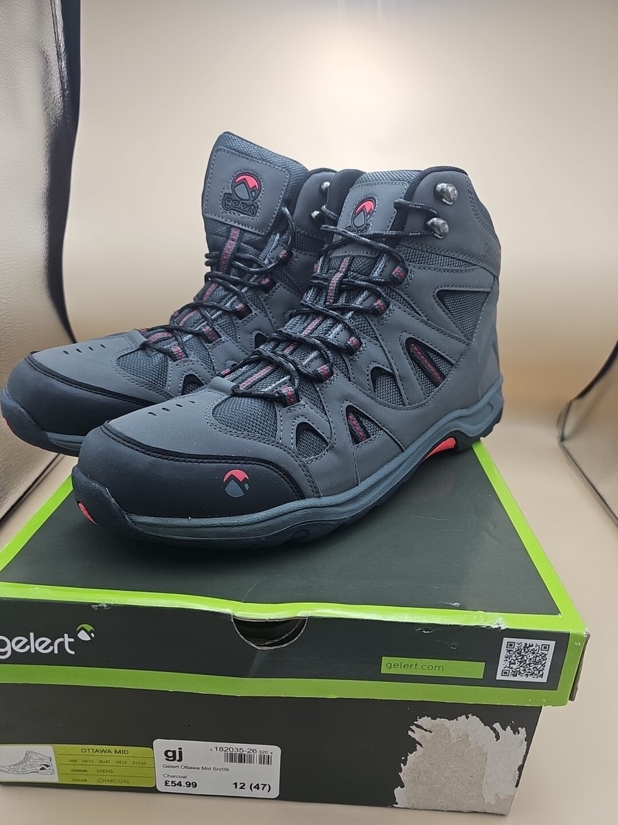 Gelert Boots OTTAWA Mid Mens Walking Sport Casual Hiking UK 12 EU 47 US 13