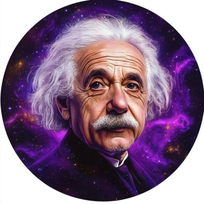 XXL18x18cm car sticker transparent Abert Einstein weatherproof vinyl sticker