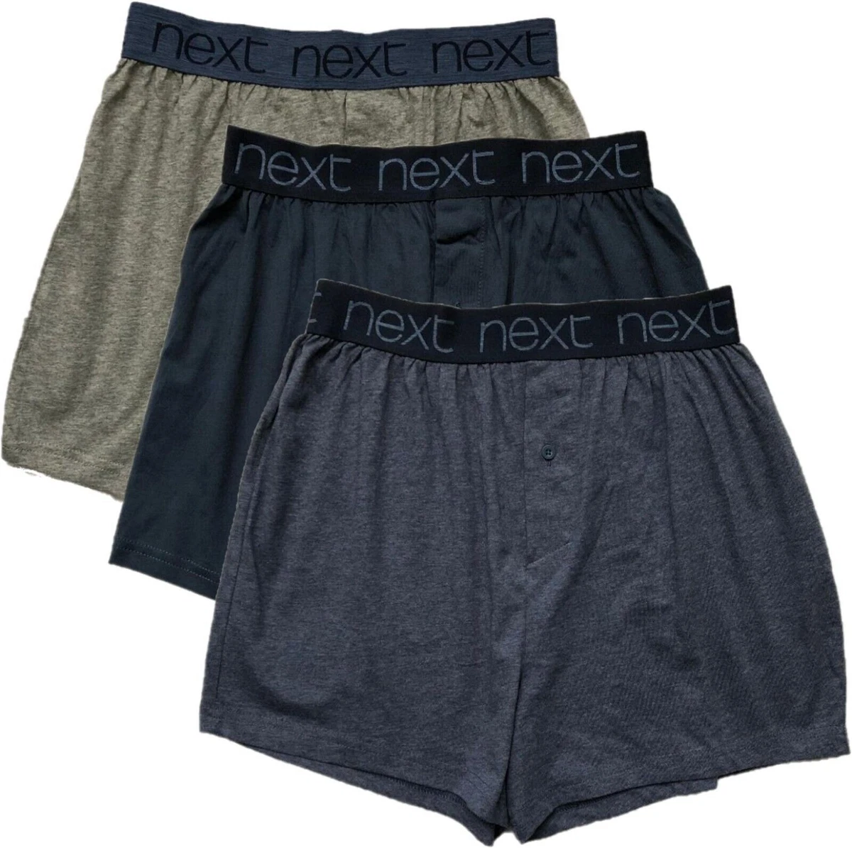 NEXT MENS 100% COTTON Loose Fit Boxers Underwear Pants Trunks 3