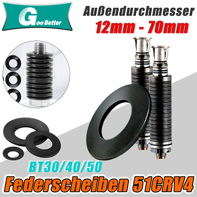 Tellerfedern Federstahl phosphatiert und geölt ø 12 mm - 70 mm Disc spring