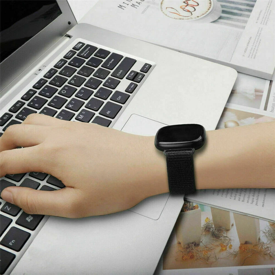 For Fitbit Versa 3 / Sense Replacement Woven Nylon Sport Watch Band Wrist Strap - Image 3 of 4